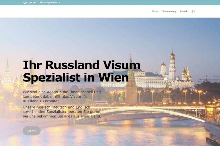 AGENTUR 6 Visum Website