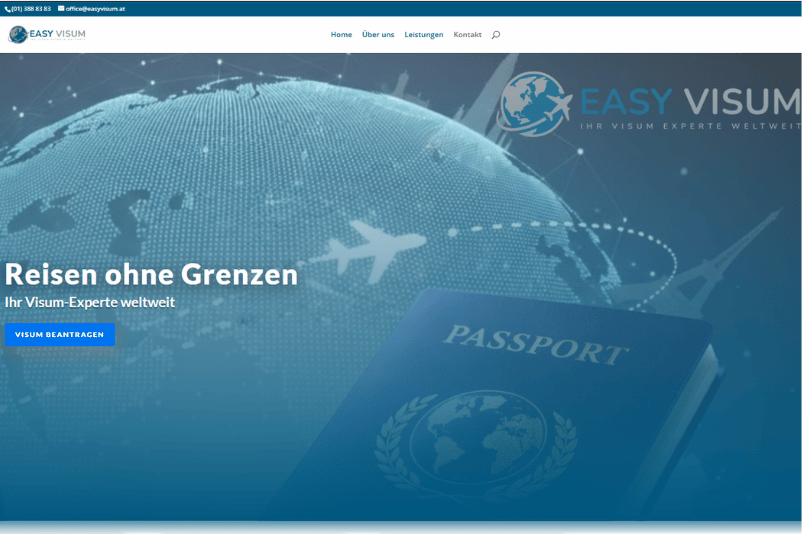 AGENTUR 6 EASY VISUM Website erstellen neu Wien